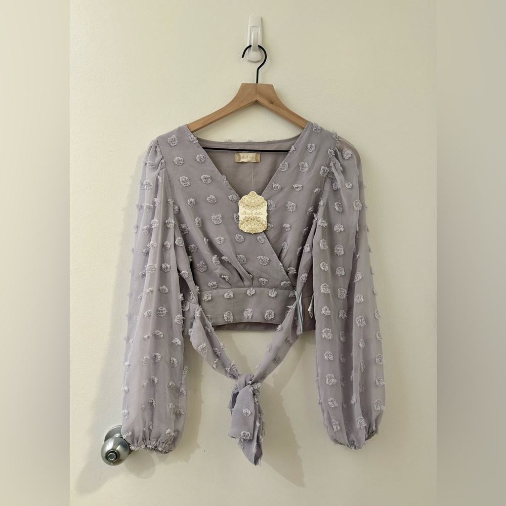 Gray Lavender Sadie top
